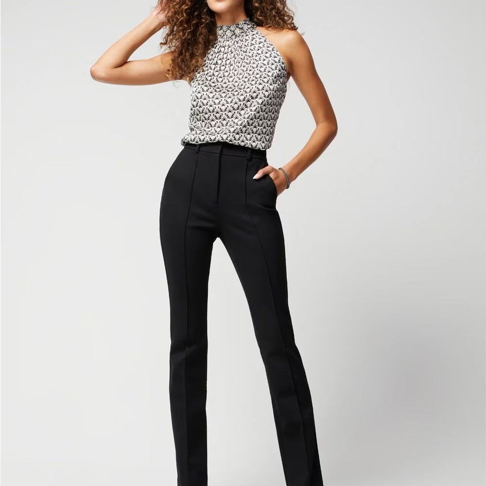 White House Black Market Black Straight Leg Pants